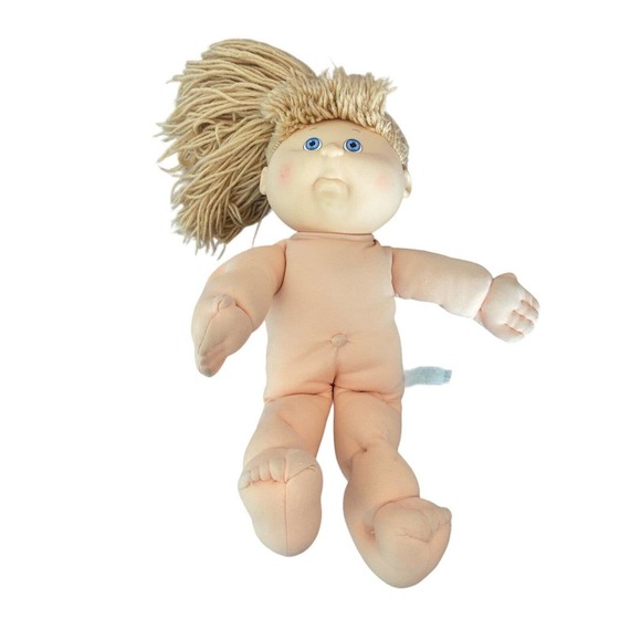 First Edition Hasbro Cabbage Patch Kids 1990 Blond Hair Blue Eyes - Picture 11 of 11
